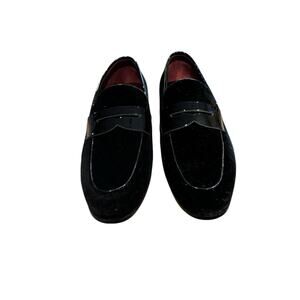 Dune London NWOT Men's Suede Loafers Size 11 Black Comfort Slip On Dress Shoes